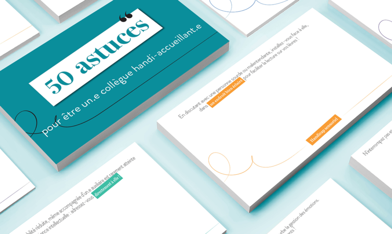Aperçu du Bloc-notes “50 astuces pour être handi’accueillant.e”
