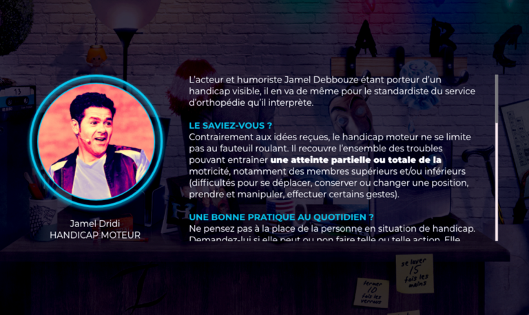 Aperçu de notre serious game 