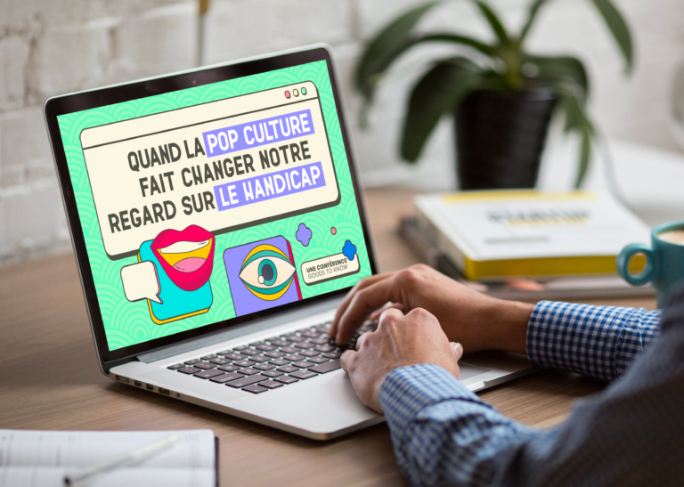 mockup de la conférence pop culture et handicap