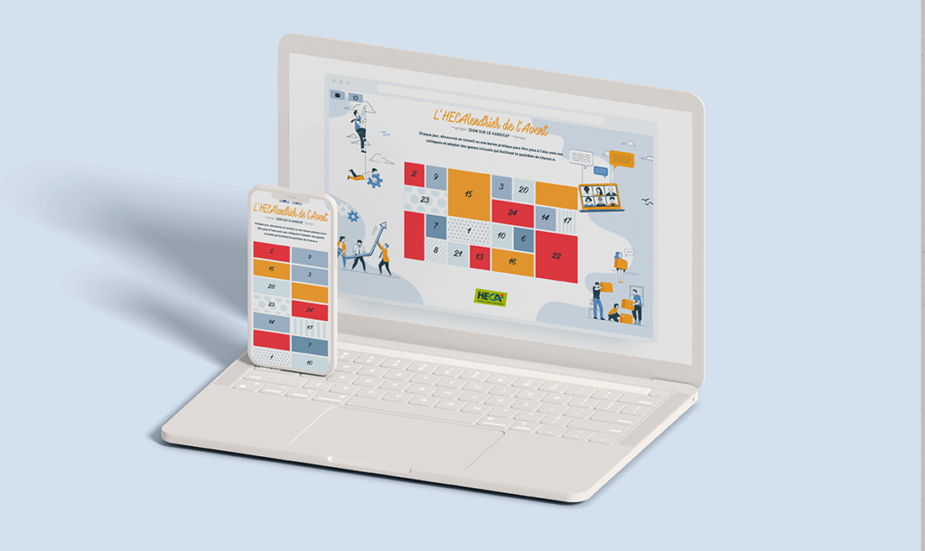 Aperçu de notre outil digital "calendrier pop and learn"
