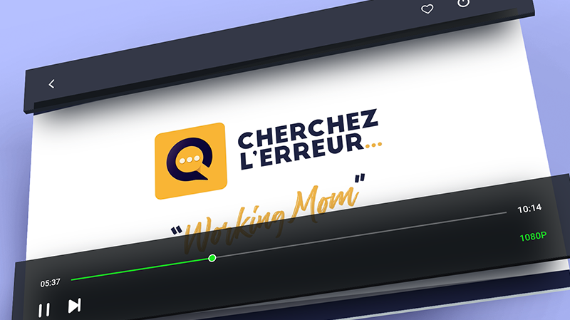 Visuel vidéo sms "chercher l'erreur..."