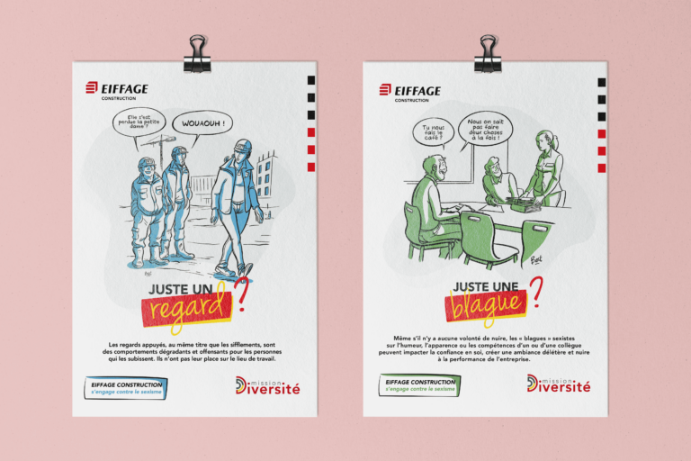 Aperçu de la campagne sexisme pour Eiffage