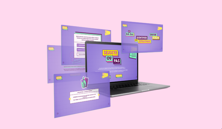 Mockup de notre micro-learning 