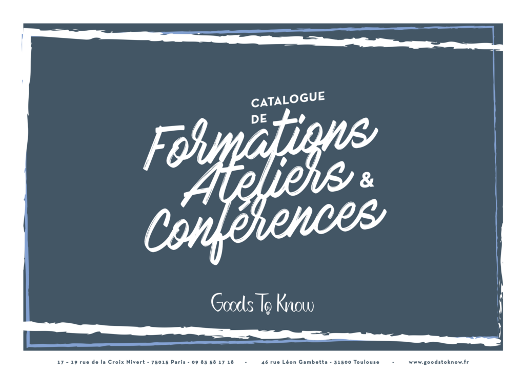 Couverture du catalogue d'ateliers et formations