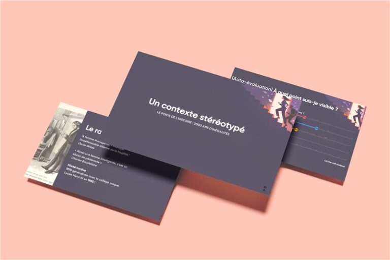 mockup des slides de la conférence Brisons le plafond de verre