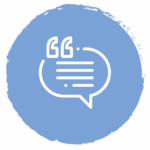 Pictogramme bulle échange