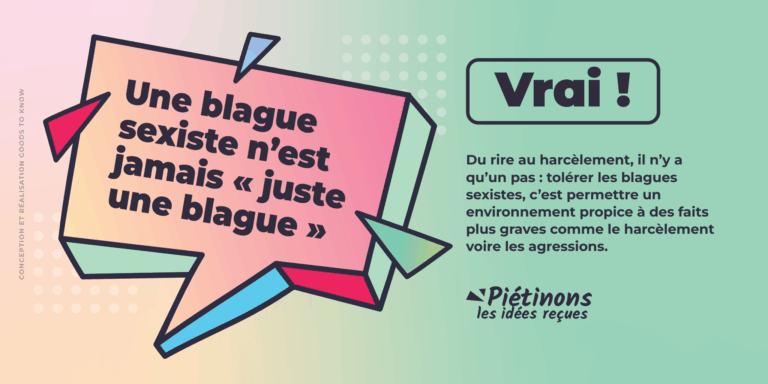 Stickers au sol sur le sexisme en entreprise 